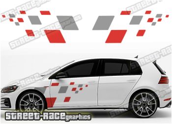 Volkswagen large side squares/flags 023