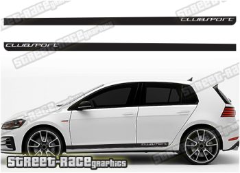 Volkswagen Golf Clubsport racing stripes 024