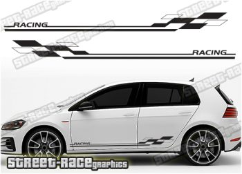 VW Golf racing stripes 026