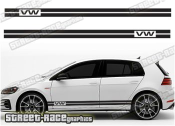 VW Golf racing stripes 027