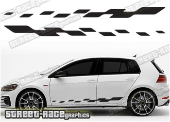VW Golf racing stripes 029