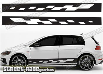 VW Golf racing stripes 030