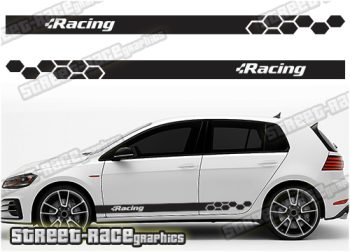 VW Golf racing stripes 032