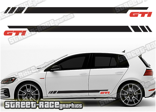 VW Golf racing stripes 033