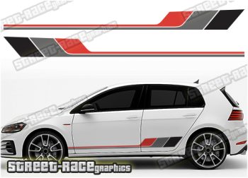 VW Golf racing stripes 036
