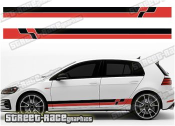VW Golf racing stripes 037