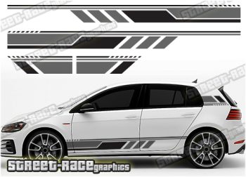 VW Golf racing stripes 039