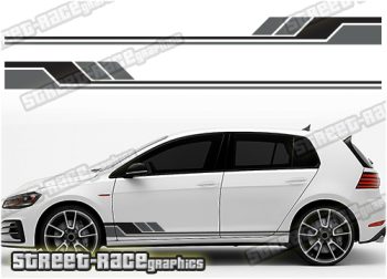 VW Golf racing stripes 040
