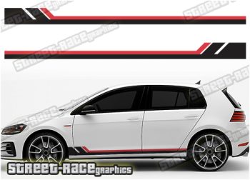 VW Golf racing stripes 041