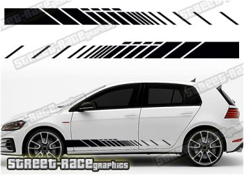 VW Golf racing stripes 042