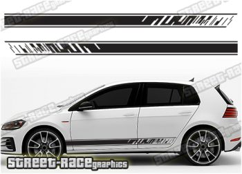 VW Golf racing stripes 044