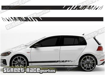 VW Golf racing stripes 045