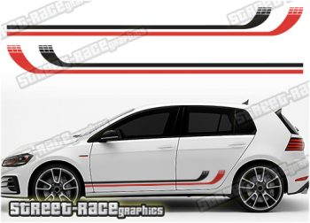 VW Golf racing stripes 046