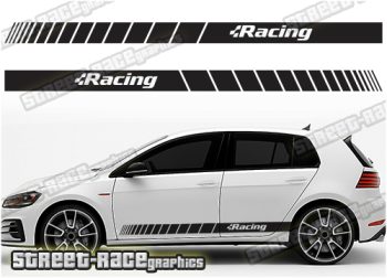 VW Golf racing stripes 047
