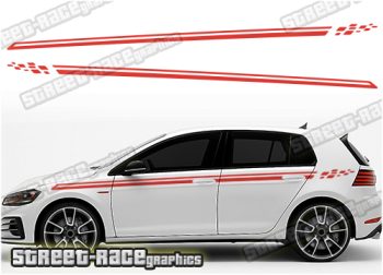 VW Golf racing stripes 048