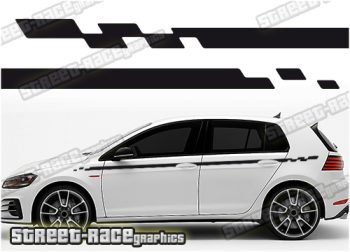 VW Golf racing stripes 050