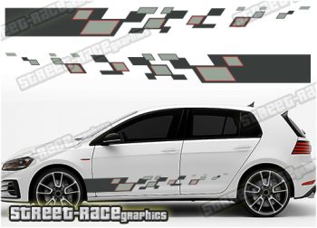 VW Golf racing stripes 056