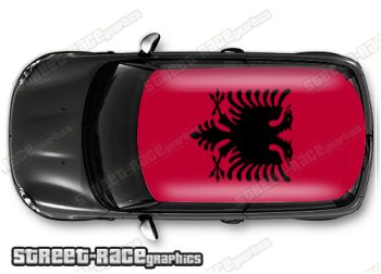 132 - Albania flag roof wrap