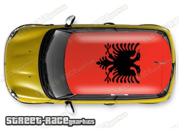 132 - Albania flag roof wrap