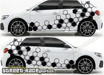 Audi A1 large graphics 106 - Hexagons