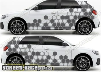 Audi A1 large graphics 107 - Hexagons