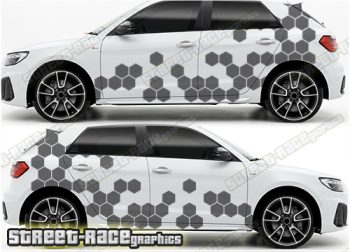 Audi A1 large graphics 108 - Hexagons