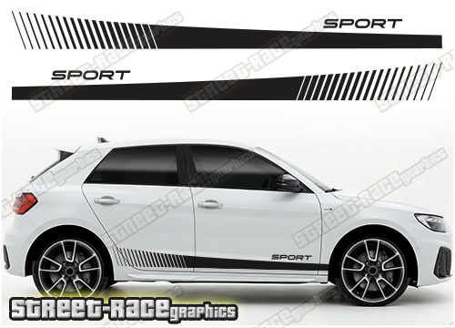 Audi A1 racing stripes 111