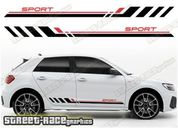 Audi A1 racing stripes 208
