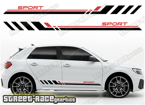 Audi A1 racing stripes 208