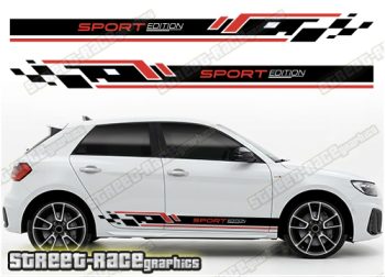 Audi A1 racing stripes 302