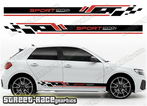 Audi A1 racing stripes 302
