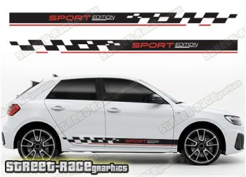Audi A1 racing stripes 303