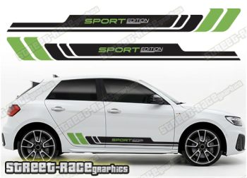 Audi A1 racing stripes 305