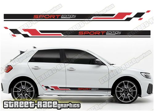 Audi A1 racing stripes 306