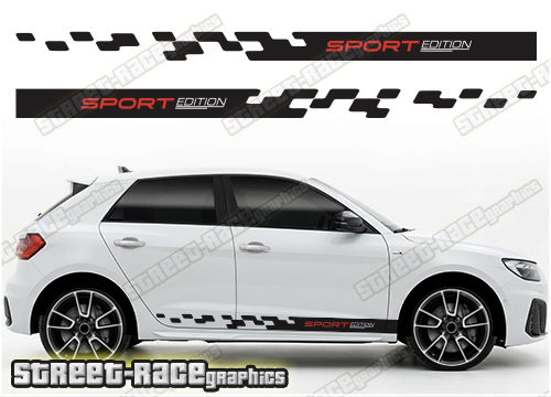 Audi A1 racing stripes 312