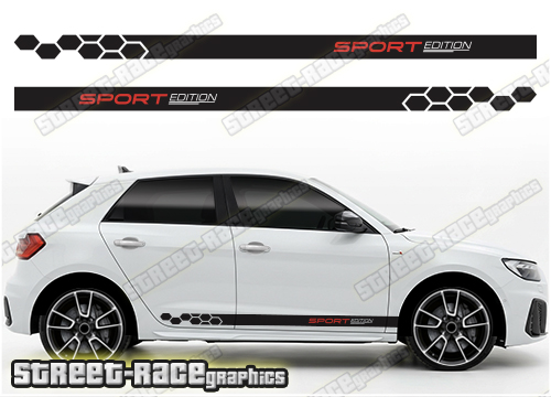Audi A1 racing stripes 317