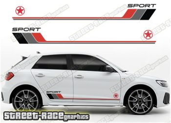 Audi A1 racing stripes 321