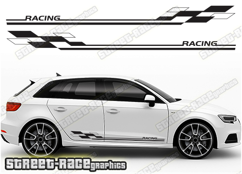 Audi A3 racing stripes 104