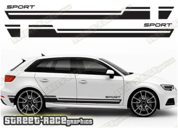Audi A3 racing stripes 109