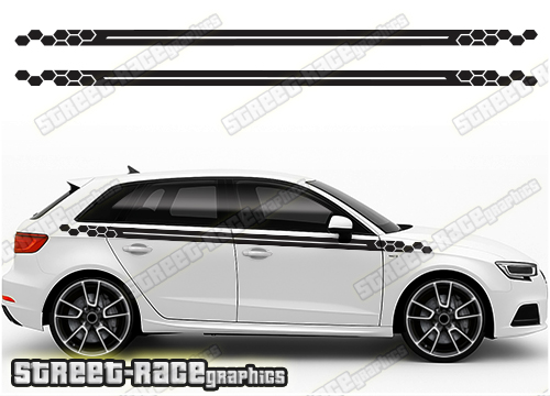 Audi A3 racing stripes 113