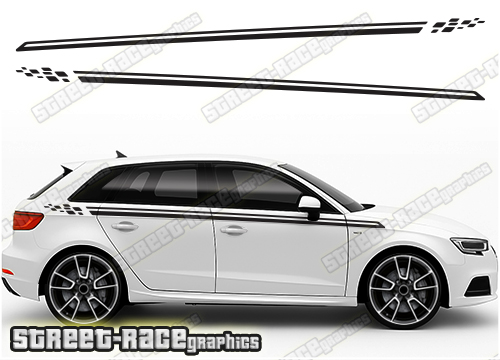 Audi A3 racing stripes 116