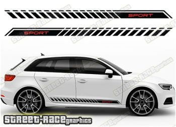 Audi A3 racing stripes 204