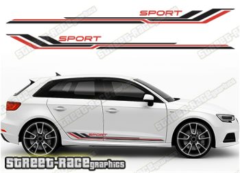 Audi A3 racing stripes 207