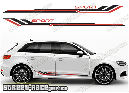Audi A3 racing stripes 207