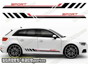 Audi A3 racing stripes 208