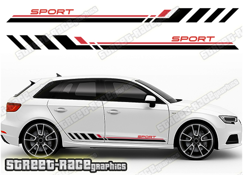 Audi A3 racing stripes 208