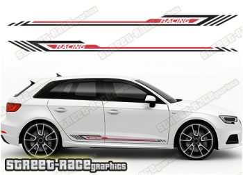 Audi A3 racing stripes 209
