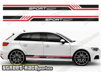 Audi A3 racing stripes 214