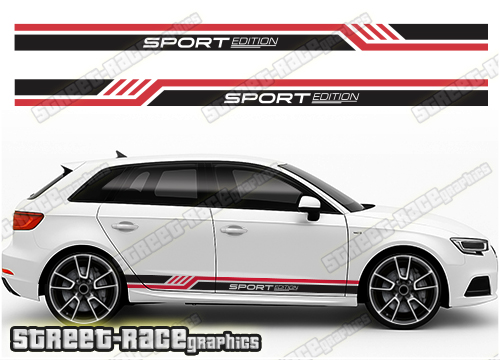 Audi A3 racing stripes 214
