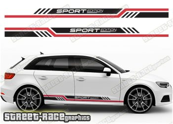 Audi A3 racing stripes 215